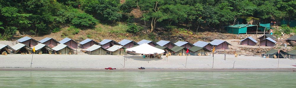 Beach Camping in Byasi, Rishikesh