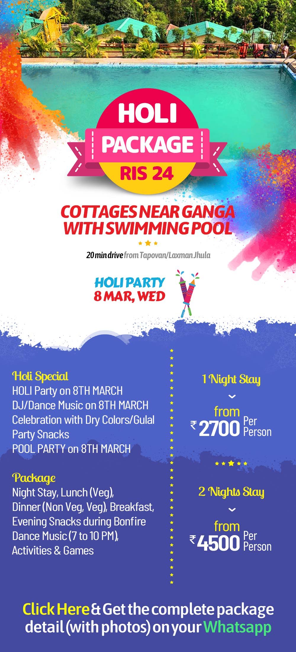 Holi Event 2023 - RIS 24, Rishikesh