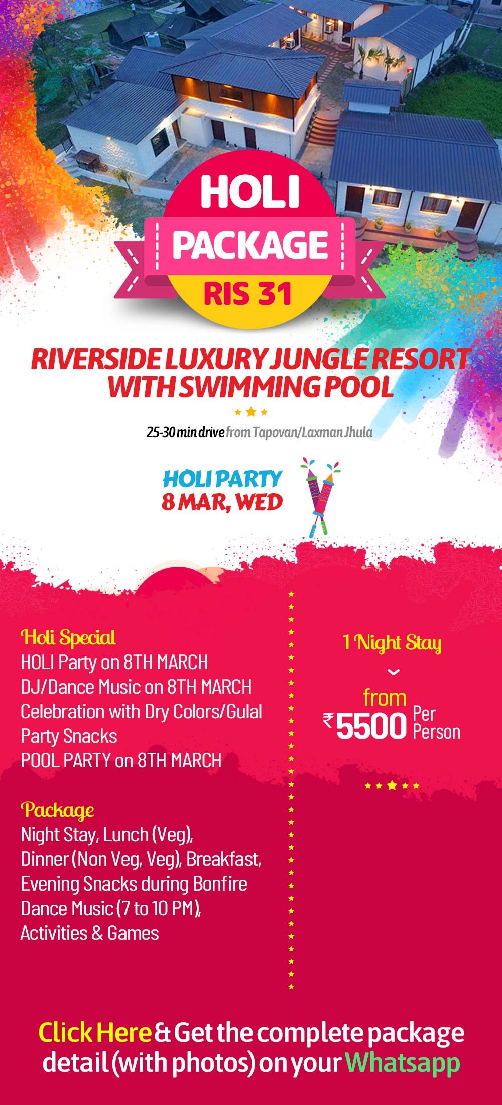 Holi Event 2023 - RIS 31, Rishikesh