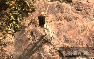Rock Rappelling