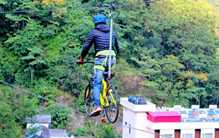 Sky Cycle in Rishikesh